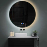 LED Spiegel Rond | met Touch-Knoppen | en Anti-Condens Functie | Instelbare lichttemperatuur - Reyze Serie Ambient Model 1