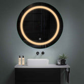 LED Spiegel Rond | met Touch-Knop | Warm Wit Licht - Reyze Serie Salono Model 1