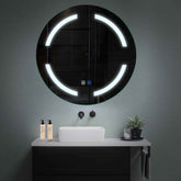 LED Spiegel Rond | met Touch-Knoppen | en Anti-Condens Functie | Koud wit licht - Reyze Serie Salono Model 2