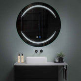 LED Spiegel Rond | met Touch-Knoppen | en Anti-Condens Functie | Koud wit licht - Reyze Serie Salono Model 7