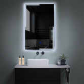 LED Spiegel Verticaal | met Touch-Knop | Koud wit licht - Reyze Serie Edge Model 2