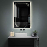 LED Spiegel Verticaal | Zonder Touchknoppen | Neutraal wit licht - Reyze Serie Good Vibes Model 1