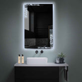 LED Spiegel Verticaal | Zonder Touchknoppen | Koud wit licht - Reyze Serie Good Vibes Model 4