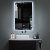 LED Spiegel Verticaal | met Touch-Knoppen | en Anti-Condens Functie | Koud wit licht - Reyze Serie Good Vibes Model 4