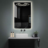 LED Spiegel Verticaal | Zonder Touchknoppen | Neutraal wit licht - Reyze Serie Good Vibes Model 6