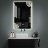 LED Spiegel Verticaal | met Touch-Knoppen | en Anti-Condens Functie | Neutraal wit licht - Reyze Serie Good Vibes Model 7