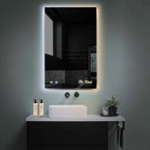 LED Spiegel Verticaal | met Touch-Knoppen | en Anti-Condens Functie | Instelbare lichttemperatuur - Reyze Serie Motivated Model 6