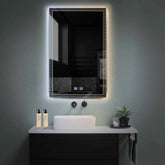 LED Spiegel Verticaal | met Touch-Knoppen | en Anti-Condens Functie | Instelbare lichttemperatuur - Reyze Serie Official Model 5