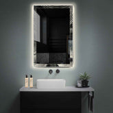 LED Spiegel Verticaal | Zonder Touchknoppen | Neutraal wit licht - Reyze Serie Simetria Model 8