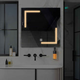 LED Spiegel Vierkant | met Touch-Knop | Warm Wit Licht - Reyze Serie Salono Model 3