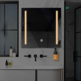 LED Spiegel Vierkant | met Touch-Knop | Warm Wit Licht - Reyze Serie Salono Model 5