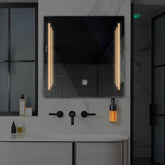 LED Spiegel Vierkant | met Touch-Knop | Warm Wit Licht - Reyze Serie Salono Model 8