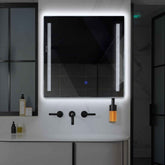 LED Spiegel Vierkant | met Touch-Knop | Koud wit licht - Reyze Serie Minimal Model 7