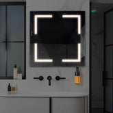 LED Spiegel Vierkant | Zonder Touchknoppen | Neutraal wit licht - Reyze Serie Salono Model 2