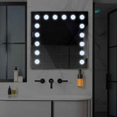 LED Spiegel Vierkant | Zonder Touchknoppen | Koud wit licht - Reyze Serie Salono Model 6