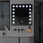 LED Spiegel Vierkant | met Touch-Knop | Koud wit licht - Reyze Serie Salono Model 6