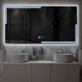 LED Spiegel Rechthoekig | met Touch-Knoppen | en Anti-Condens Functie | Koud wit licht - Reyze Serie Edge Model 2