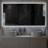 LED Spiegel Rechthoekig | Zonder Touchknoppen | Koud wit licht - Reyze Serie Good Vibes Model 4