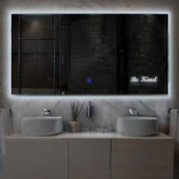 LED Spiegel Rechthoekig | met Touch-Knop | Koud wit licht - Reyze Serie Motivated Model 6