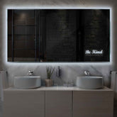 LED Spiegel Rechthoekig | Zonder Touchknoppen | Koud wit licht - Reyze Serie Motivated Model 6