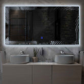 LED Spiegel Rechthoekig | met Touch-Knop | Koud wit licht - Reyze Serie Simetria Model 8