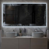 LED Spiegel Rechthoekig | Zonder Touchknoppen | Koud wit licht - Reyze Serie Simetria Model 8