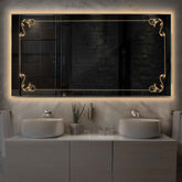 LED Spiegel Rechthoekig | Zonder Touchknoppen | Warm Wit Licht - Reyze Serie Good Vibes Model 5