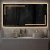 LED Spiegel Rechthoekig | Zonder Touchknoppen | Warm Wit Licht - Reyze Serie Minimal Model 2
