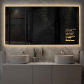 LED Spiegel Rechthoekig | Zonder Touchknoppen | Warm Wit Licht - Reyze Serie Motivated Model 2