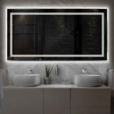 LED Spiegel Rechthoekig | Zonder Touchknoppen | Neutraal wit licht - Reyze Serie Minimal Model 1