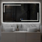 LED Spiegel Rechthoekig | met Touch-Knoppen | en Anti-Condens Functie | Neutraal wit licht - Reyze Serie Minimal Model 2