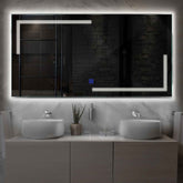 LED Spiegel Rechthoekig | met Touch-Knop | Neutraal wit licht - Reyze Serie Minimal Model 2