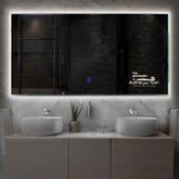 LED Spiegel Rechthoekig | met Touch-Knop | Neutraal wit licht - Reyze Serie Motivated Model 3