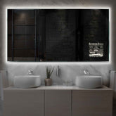 LED Spiegel Rechthoekig | Zonder Touchknoppen | Neutraal wit licht - Reyze Serie Motivated Model 5