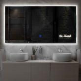 LED Spiegel Rechthoekig | met Touch-Knop | Neutraal wit licht - Reyze Serie Motivated Model 6