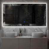 LED Spiegel Rechthoekig | met Touch-Knop | Neutraal wit licht - Reyze Serie Simetria Model 8