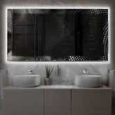 LED Spiegel Rechthoekig | Zonder Touchknoppen | Neutraal wit licht - Reyze Serie Simetria Model 8