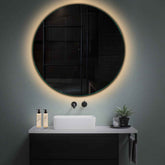 LED Spiegel Rond | Zonder Touchknoppen | Warm Wit Licht - Reyze Serie Ambient Model 1