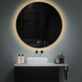 LED Spiegel Rond | met Touch-Knoppen | en Anti-Condens Functie | Warm Wit Licht - Reyze Serie Ambient Model 1