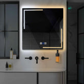 LED Spiegel Vierkant | met Touch-Knoppen | en Anti-Condens Functie | Instelbare lichttemperatuur - Reyze Serie Minimal Model 2