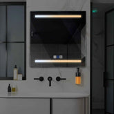 LED Spiegel Vierkant | met Touch-Knoppen | en Anti-Condens Functie | Instelbare lichttemperatuur - Reyze Serie Salono Model 4