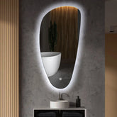 LED Spiegel Asymmetrisch Vertical | met Touch-Knop | Koud wit licht - Reyze Serie Ambient Model 1