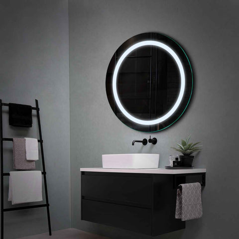 LED Spiegel Rond | Zonder Touchknoppen | Koud wit licht - Reyze Serie Salono Model 1