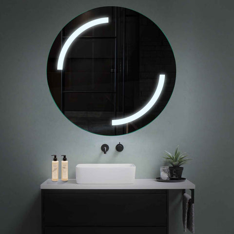 LED Spiegel Rond | Zonder Touchknoppen | Koud wit licht - Reyze Serie Salono Model 3