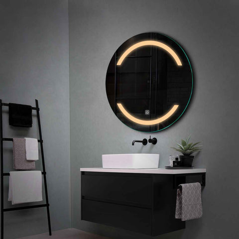 LED Spiegel Rond | met Touch-Knop | Warm Wit Licht - Reyze Serie Salono Model 4