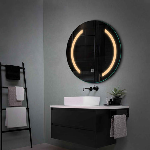 LED Spiegel Rond | met Touch-Knop | Warm Wit Licht - Reyze Serie Salono Model 5