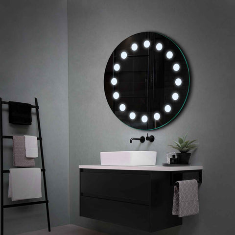 LED Spiegel Rond | Zonder Touchknoppen | Koud wit licht - Reyze Serie Salono Model 6