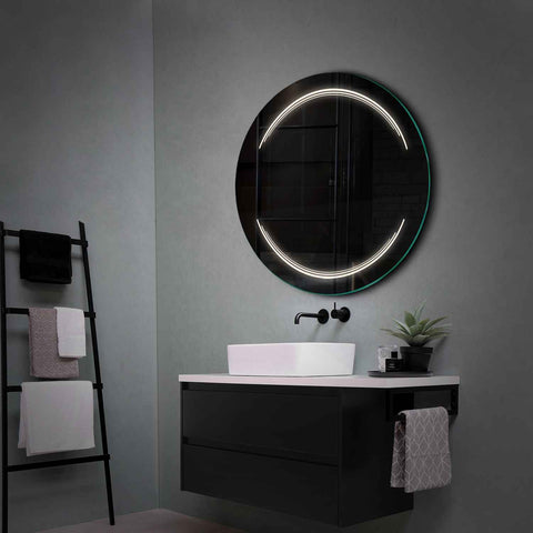 LED Spiegel Rond | Zonder Touchknoppen | Neutraal wit licht - Reyze Serie Salono Model 7