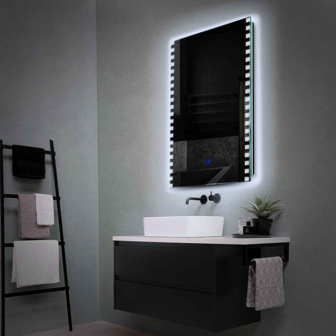 LED Spiegel Verticaal | met Touch-Knop | Koud wit licht - Reyze Serie Edge Model 6