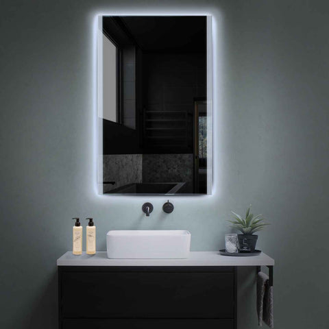 LED Spiegel Verticaal | Zonder Touchknoppen | Koud wit licht - Reyze Serie Edge Model 7